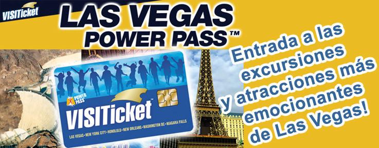 Tarjeta para descuentos con “Las Vegas Power Pass”
